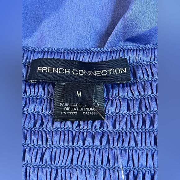 French Connection Hook & Eye Halter Top, Color Baja Blue, Size Medium, NWT - Picture 6 of 9